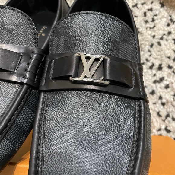 Louis Vuitton Damier Graphite canvas Hockenheim Moccasin 7.5 LV/8.5 US - Picture 9 of 9